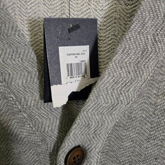 Tommy Hilfiger NWT Gray Button-Up VNeck Cotton Cardigan Sweater Size L - Picture 5 of 7